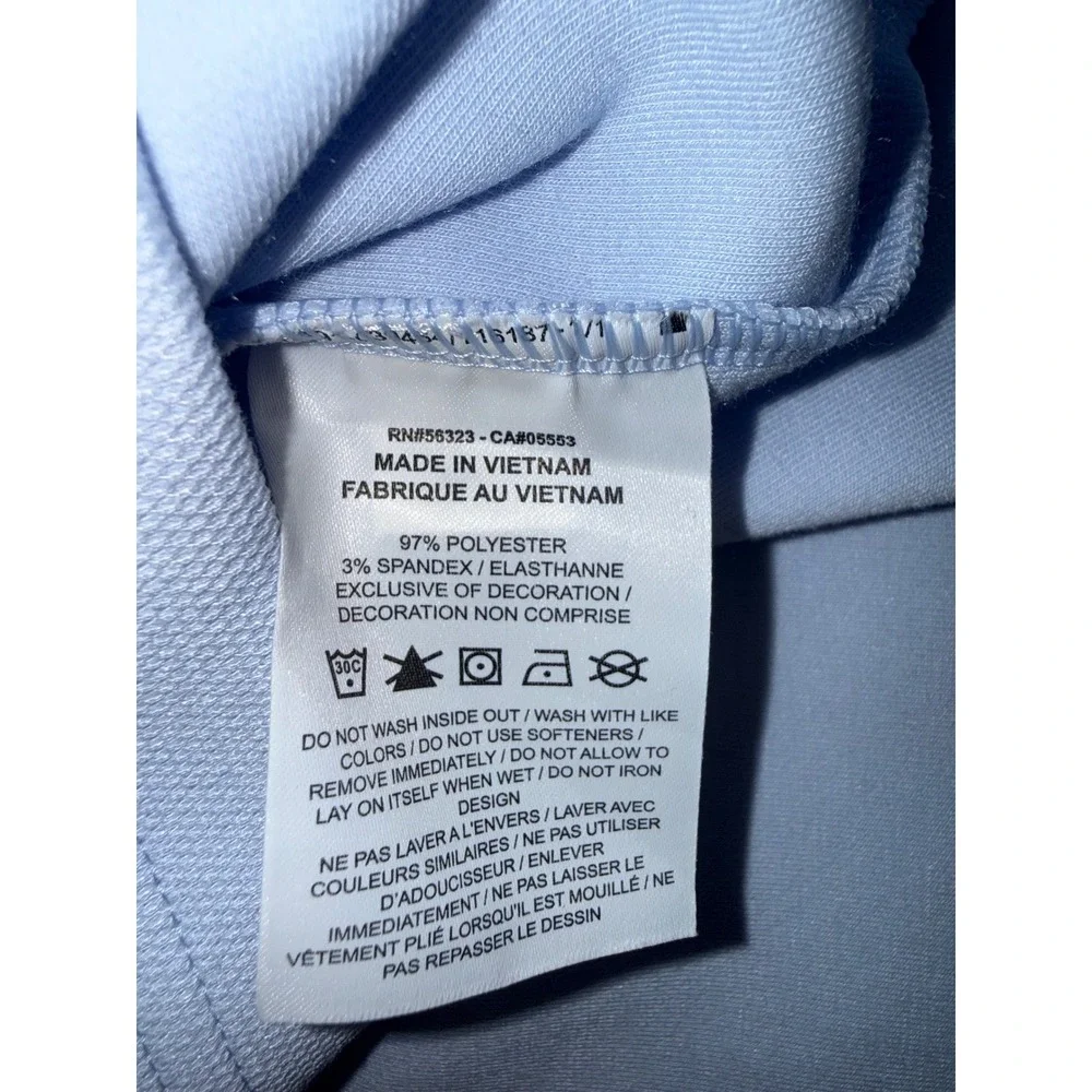 Nike Dri-FIT Mens 2XL Light Blue Long Sleeve Training Shirt Sweatshirt Golf Crew